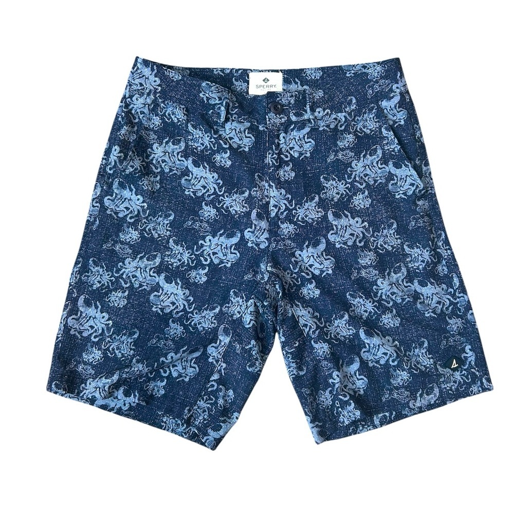 Sperry Men’s Hybrid Golf Shorts Octopus Pattern size 28